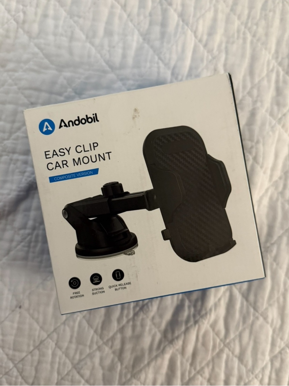 Andobil Easy Clip Car Mount - Black NWT